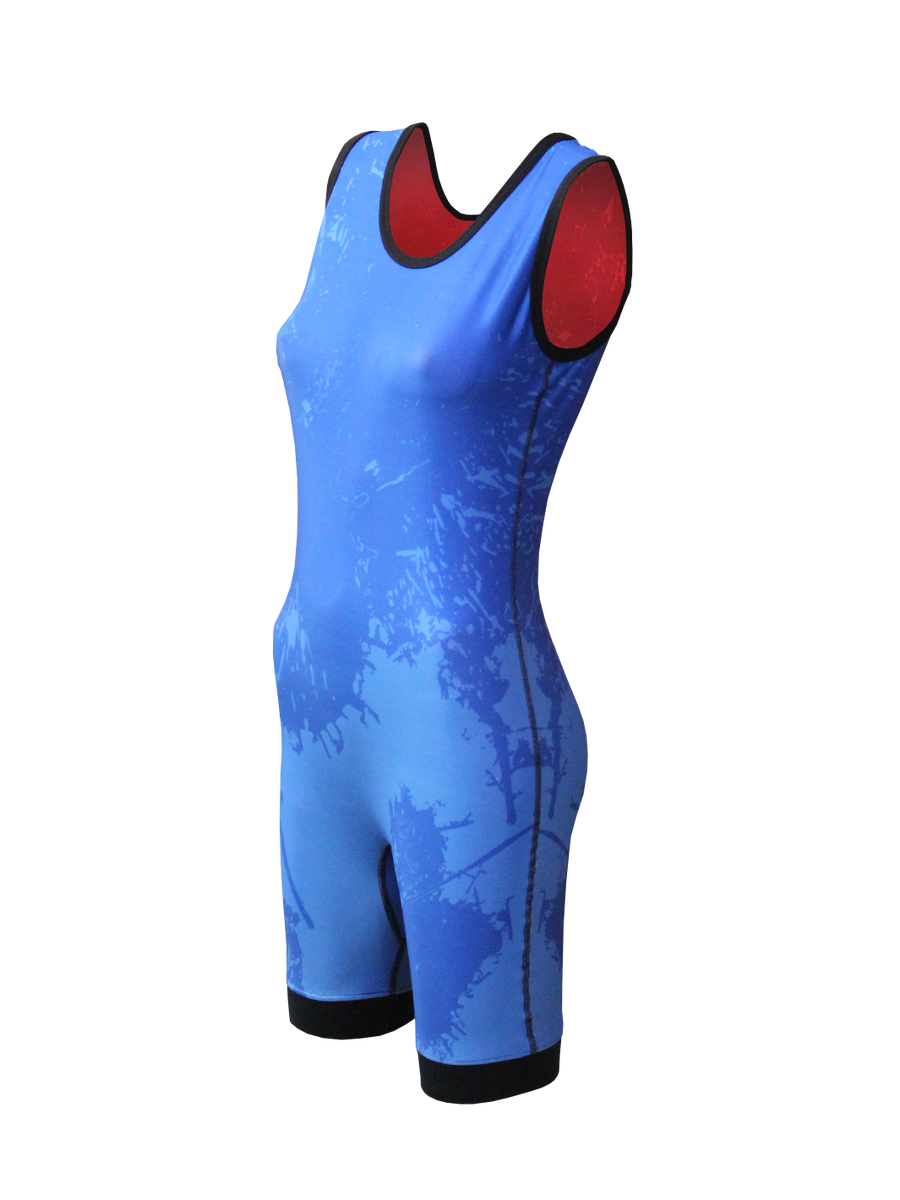 Matman USA Splatter Reversible Wrestling Singlet - Men's Sublimated Performance Singlet, Moisture Wicking, Made In USA